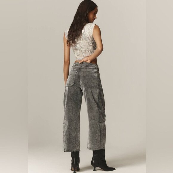 NWT Size 30 Tall - The Kenna Heritage Cotton Barrel Jeans Velvet (NWT US$198) - Picture 5 of 16